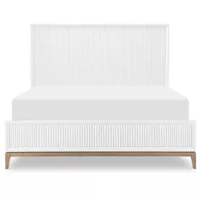 Melrose Cloud White Queen Panel Bed