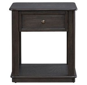 Wallace Aged Oak Rectangular End Table
