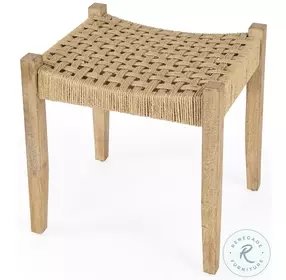 Garner Natural Loft Woven Jute Stool