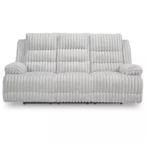 Technique Alloy 91" Power Reclining Sofa with Drop Down Table and USB Charging