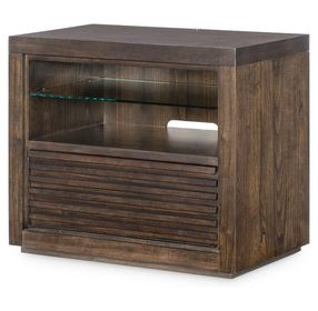 Architect Onyx 1 Drawer Nightstand with USB Charging and LED