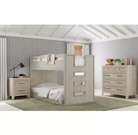 Carlson Washed Linen Youth Bunk Bedroom Set