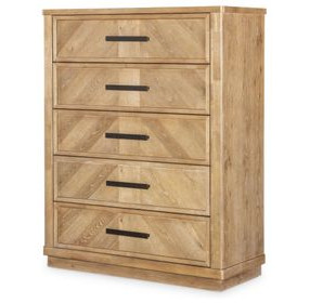 Torrance Aged Driftwood 5 Drawer Chest