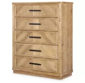 Torrance Aged Driftwood 5 Drawer Chest