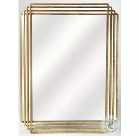 Uptown Gold Wall Mirror