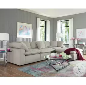 Posh Dove Performance Fabric Modular Sectional