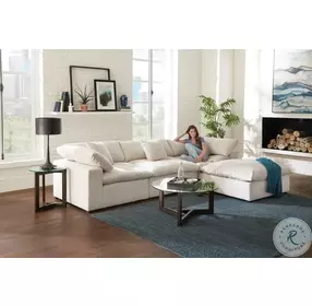 Posh Porcelain Performance Fabric Modular Sectional