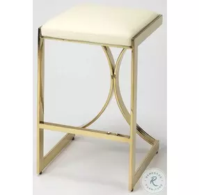 Natalya White Counter Height Stool