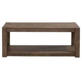 Broadmore Cobblestone Brown Rectangular Cocktail Table