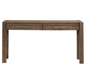 Broadmore Cobblestone Brown Rectangular Console Table
