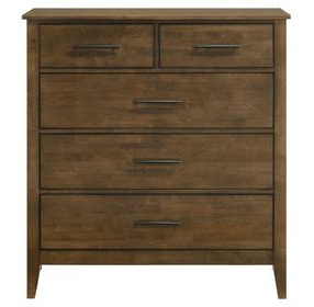 Andover Walnut 5 Drawer Chest