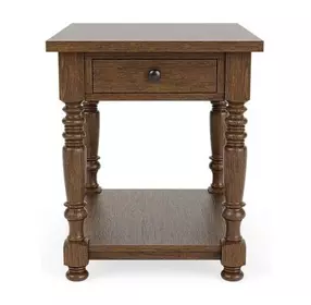 Eastlake Whiskey Oak End Table