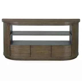 Bosley Lt. Brown Porpoise 60" Demilune TV Stand