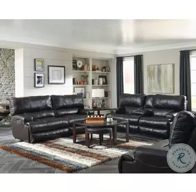 Wembley Chocolate Leather Lay Flat Power Reclining Living Room Set