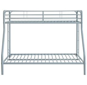 Carson Glossy Silver Twin Over Full Bunk Bed