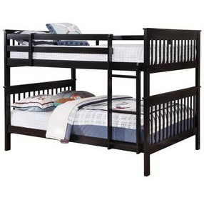 Chapman Black Full over Full Bunk Bed
