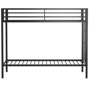 Alevera Black Twin Over Twin Bunk Bed