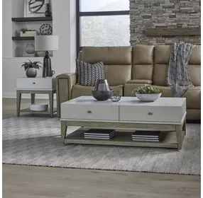 Berkley Square Linen and Khaki Rectangular Occasional Table Set