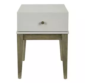 Berkley Square Linen and Khaki Square End Table