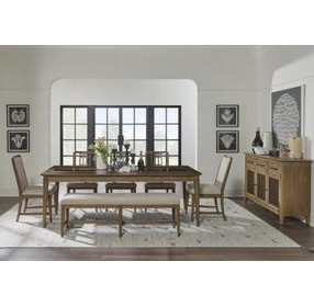 Beacon Hill Dusted Barley 90" Extendable Rectangular Dining Room Set