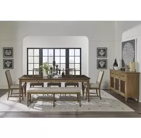 Beacon Hill Dusted Barley 90" Extendable Rectangular Dining Room Set