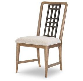 Beacon Hill Dusted Barley Upholstered Open Back Side Chair Set of 2