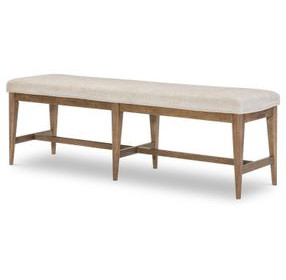 Beacon Hill Beige Upholstered 60" Dining Bench