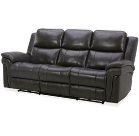 Spencer Lambert Granite Leather 89" Power Reclining Sofa with USB Charging