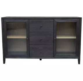 Oscar Black 2 Doors Sideboard