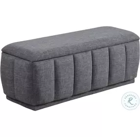 Maize Gray Storage Bench