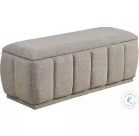 Maize Taupe Storage Bench
