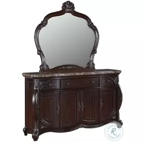Palazzo Marina Walnut Server with Mirror