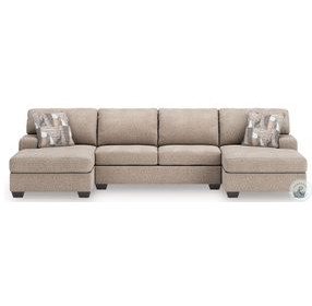 Seyler Lane Hemp 3 Piece Modular Double Chaise Sectional