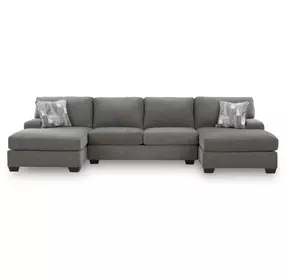 Revenna Greystone 3 Piece Modular Sleeper Sectional with Double Chaise