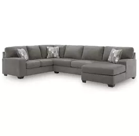 Revenna Greystone 3 Piece Modular Sleeper Sectional with RAF Chaise