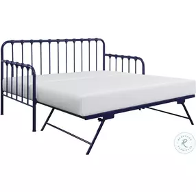 Constance Navy Blue Daybed With Lift Up Trundle