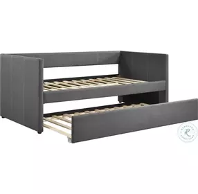Trudy Dark Gray Twin Daybed with Trundle