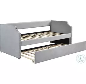 Shiloh Light Gray Twin Daybed with Trundle