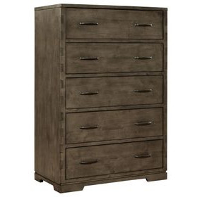 Dovetail Graphite 5 Drawer Chest