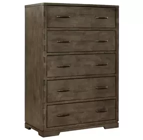 Dovetail Graphite 5 Drawer Chest