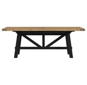 Hendricks Rustic Wheat and Raven 102" Extendable Rectangular Dining Table