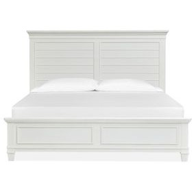 Harborwick White Dove King Panel Bed