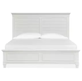 Harborwick White Dove King Panel Bed