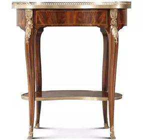 TA Originals Light Cerejeira and Gold Free Form Louis XVs 1770 Accent Table