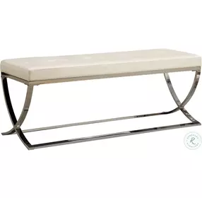 501157 White Vinyl Bench