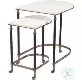 Torrance Whitney 35 D Shape 20" Nest of Tables
