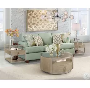 Sophie Natural Round Occasional Table Set