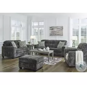 Lonoke Gunmetal Living Room Set