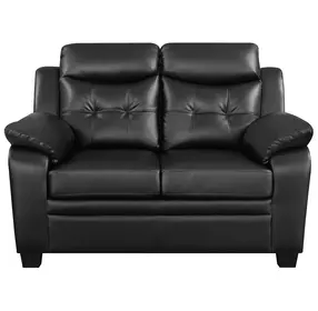 Finley Black 58" Loveseat