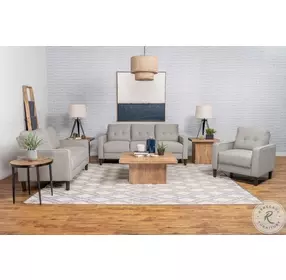 Bowen Beige Performance Fabric Living Room Set
